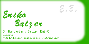 eniko balzer business card